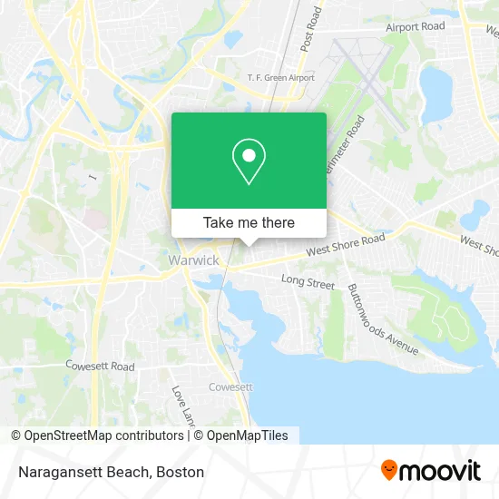 Naragansett Beach map