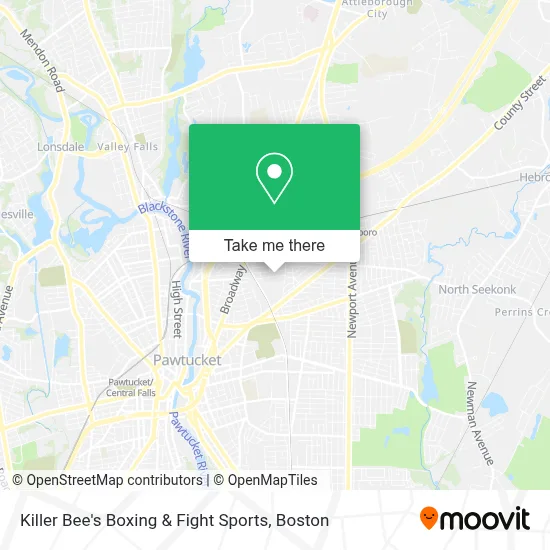 Killer Bee's Boxing & Fight Sports map