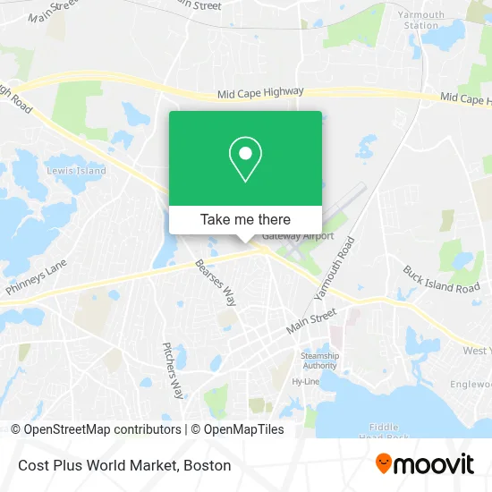 Cost Plus World Market map