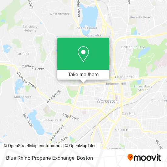 Blue Rhino Propane Exchange map
