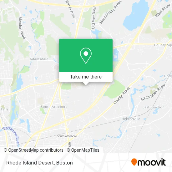 Rhode Island Desert map