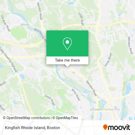 Kingfish Rhode Island map
