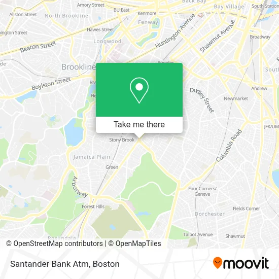 Santander Bank Atm map