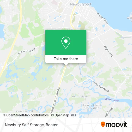 Newbury Self Storage map