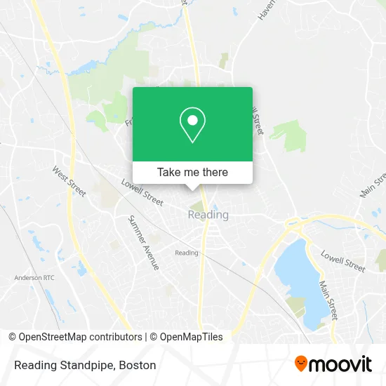 Reading Standpipe map