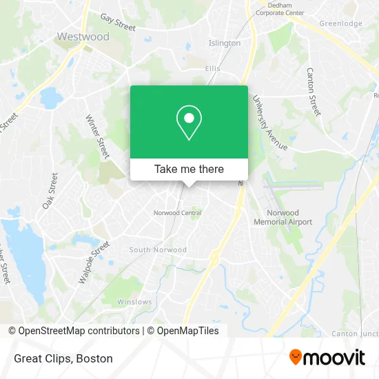 Great Clips map