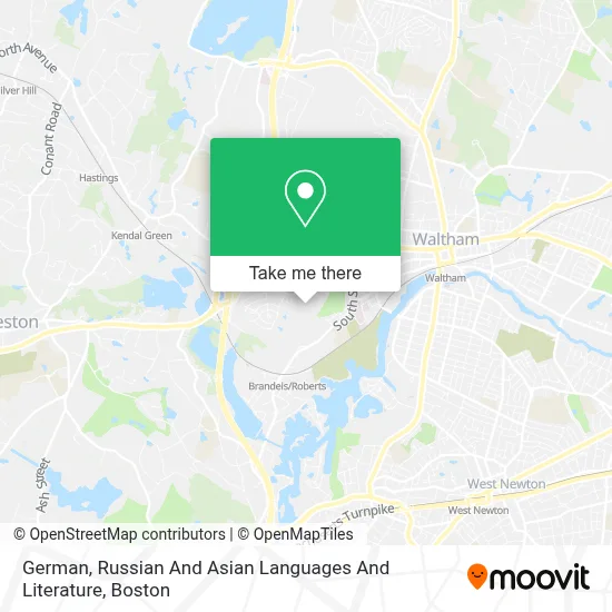 German, Russian And Asian Languages And Literature map
