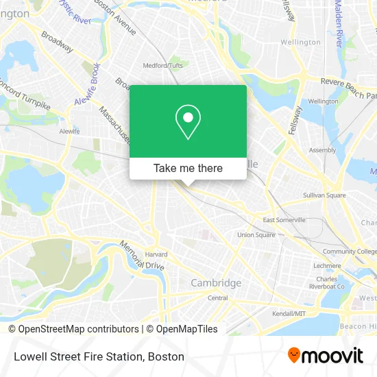 Lowell Street Fire Station map