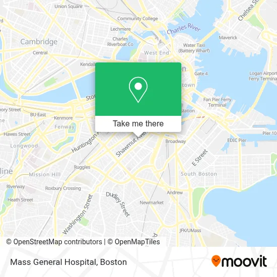 Mass General Hospital map
