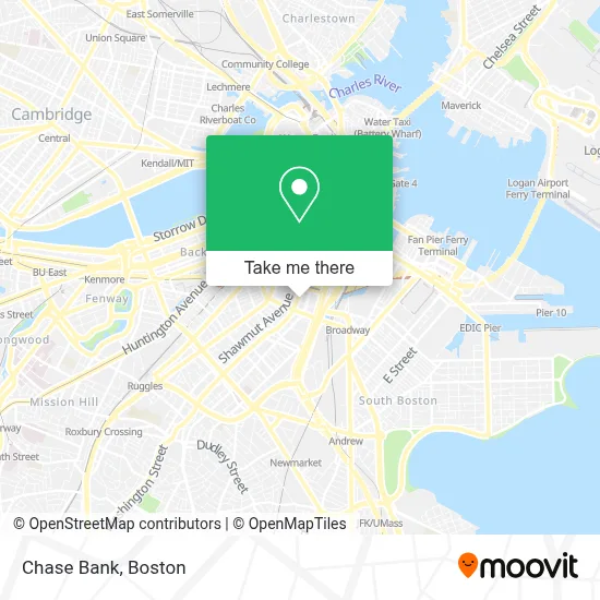 Chase Bank map