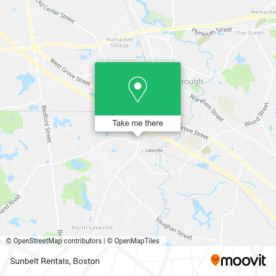 Sunbelt Rentals map