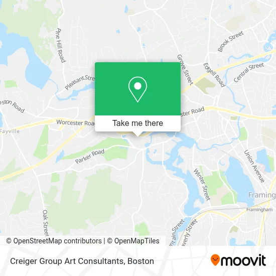 Creiger Group Art Consultants map
