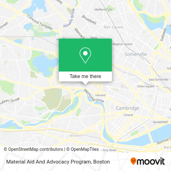 Material Aid And Advocacy Program map