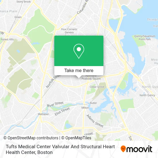 Tufts Medical Center Valvular And Structural Heart Health Center map