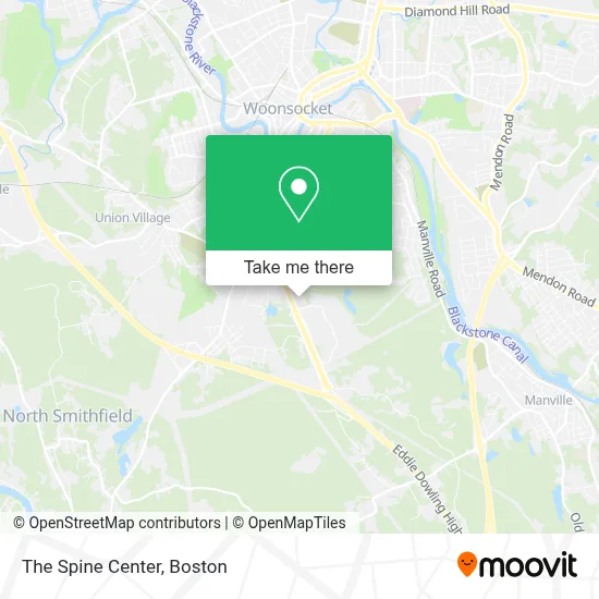 The Spine Center map