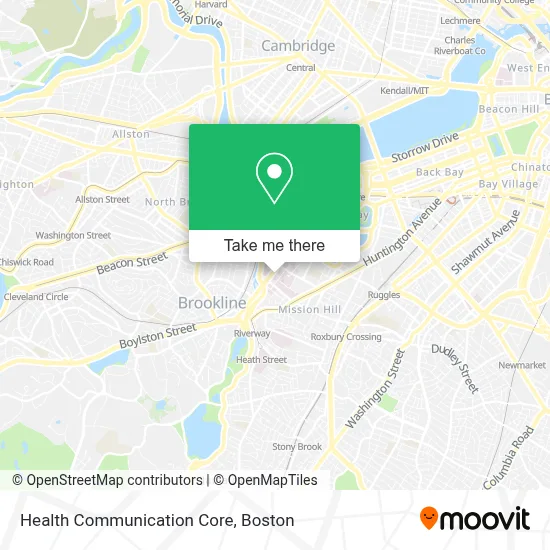 Health Communication Core map