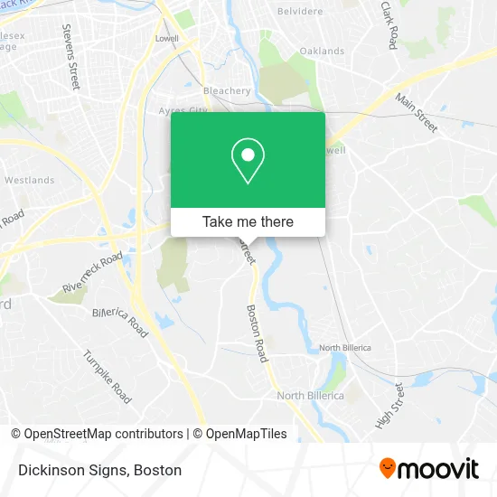 Dickinson Signs map