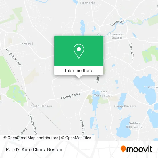 Rood's Auto Clinic map
