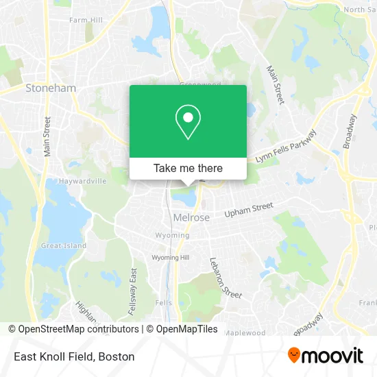 East Knoll Field map