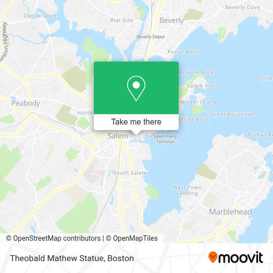 Theobald Mathew Statue map