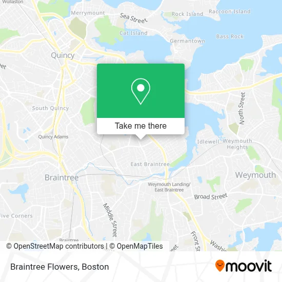Braintree Flowers map