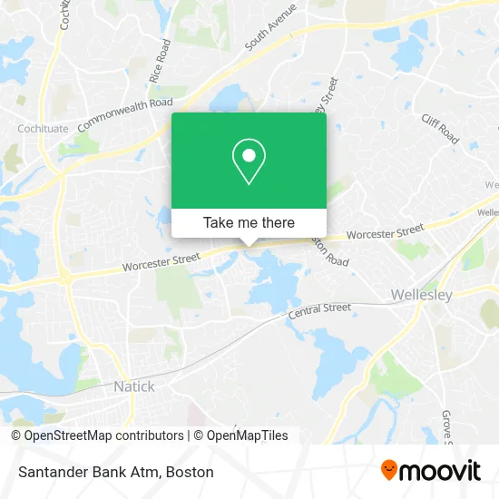 Santander Bank Atm map
