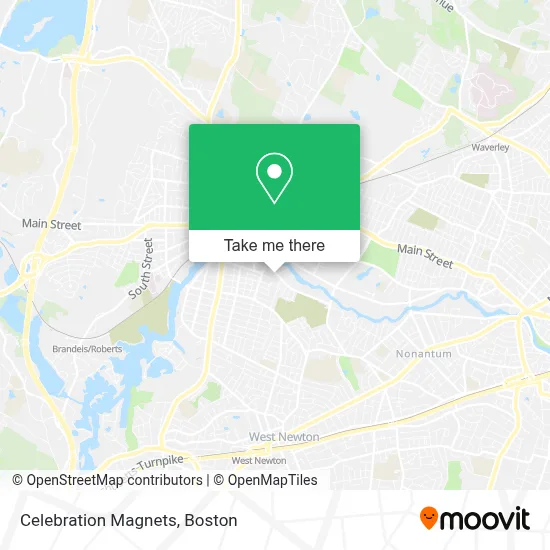 Celebration Magnets map