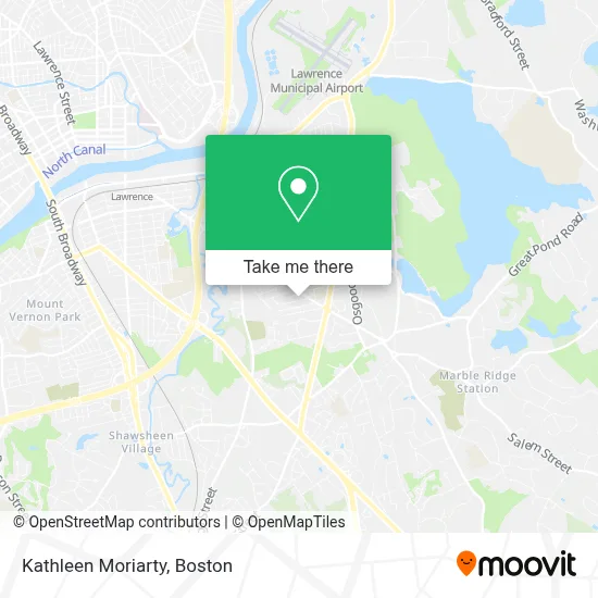 Kathleen Moriarty map