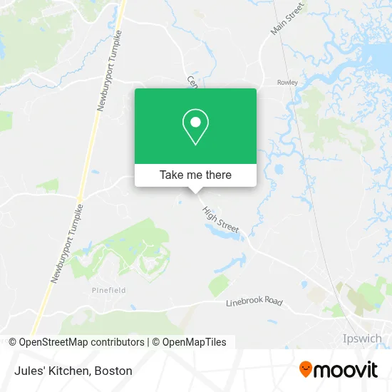 Jules' Kitchen map