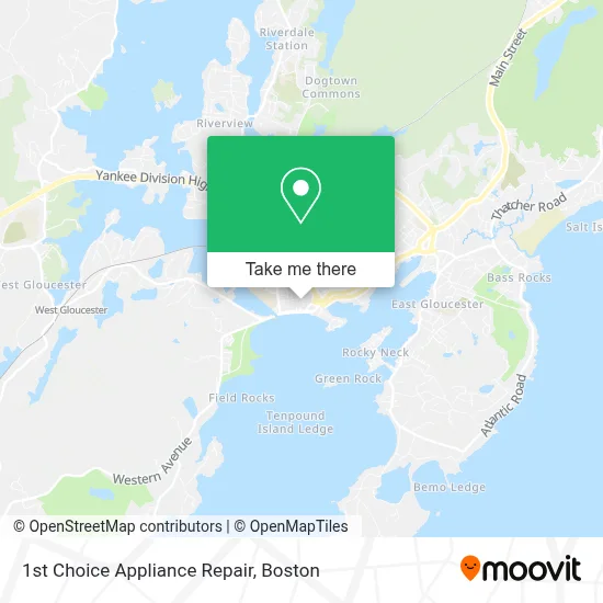 1st Choice Appliance Repair map