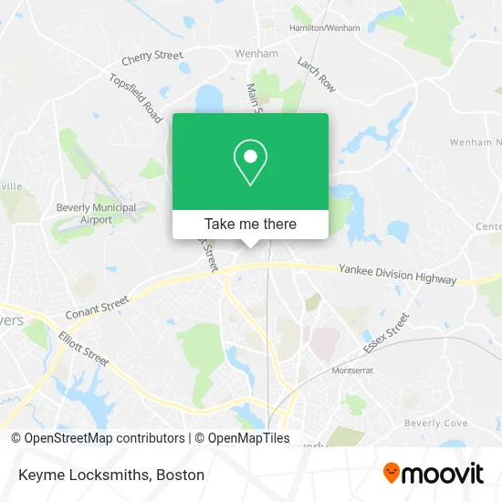 Keyme Locksmiths map