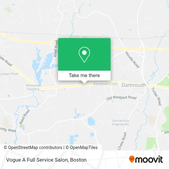 Vogue A Full Service Salon map
