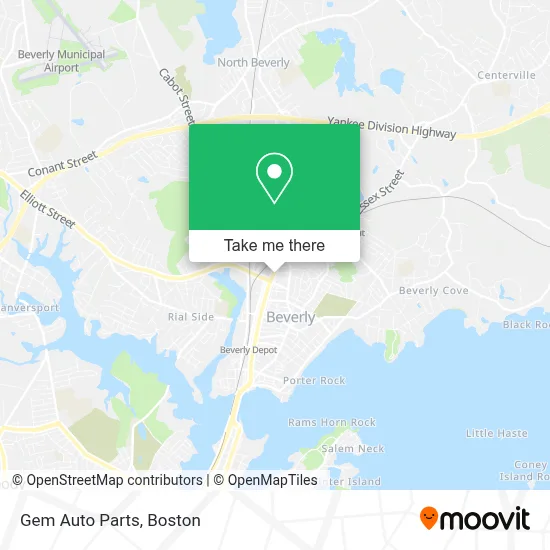 Gem Auto Parts map