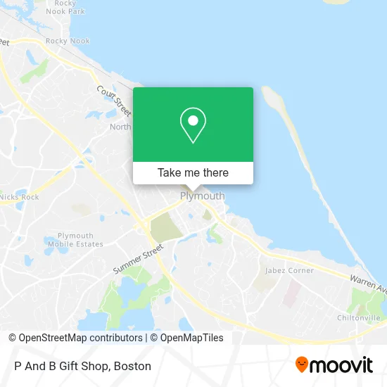 P And B Gift Shop map
