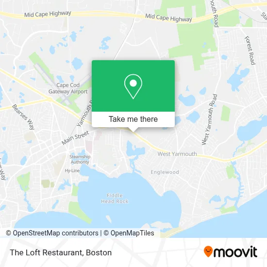 The Loft Restaurant map