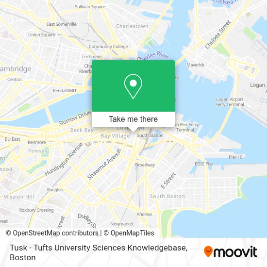 Tusk - Tufts University Sciences Knowledgebase map