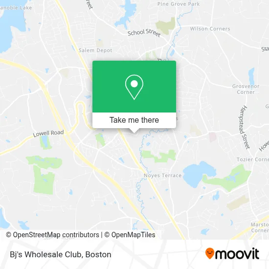 Bj's Wholesale Club map