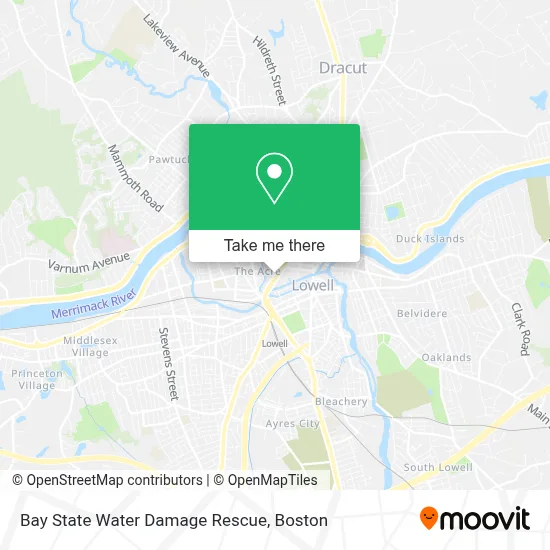 Bay State Water Damage Rescue map
