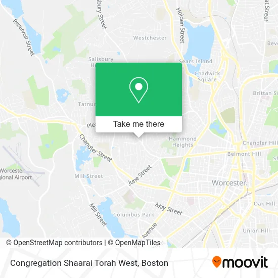 Congregation Shaarai Torah West map