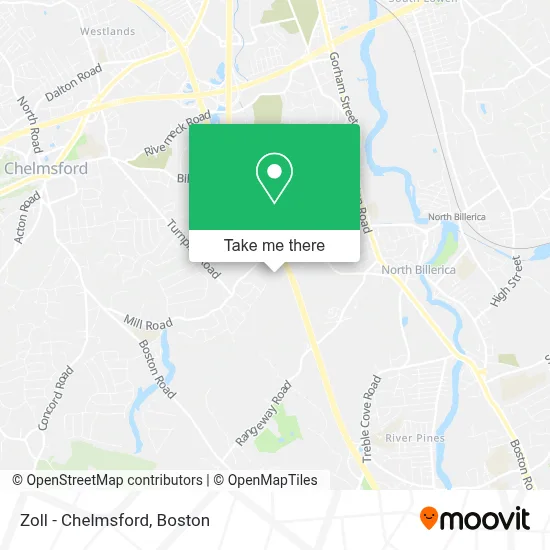 Zoll - Chelmsford map