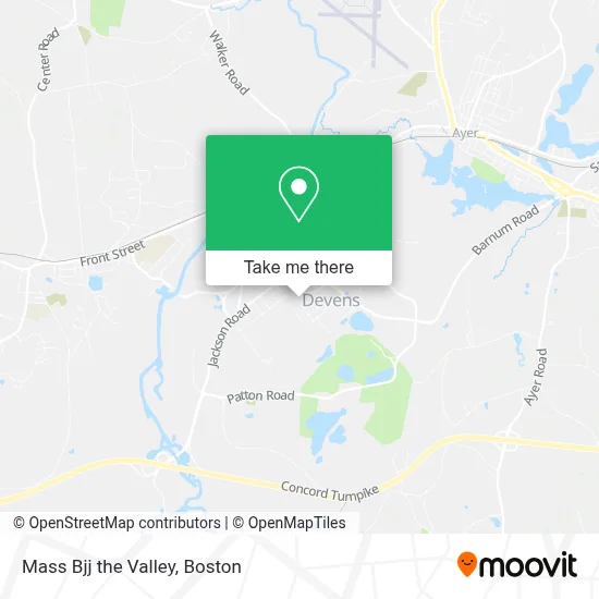 Mass Bjj the Valley map