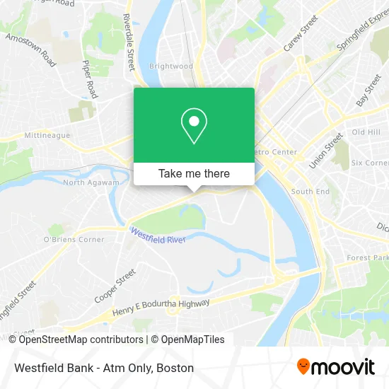 Westfield Bank - Atm Only map
