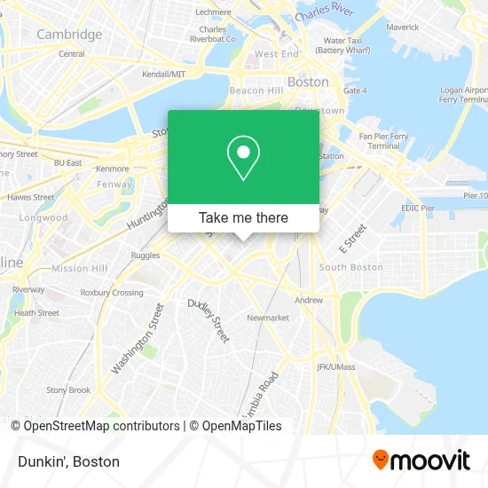 Dunkin' map
