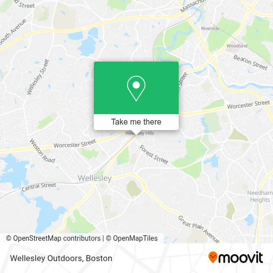 Wellesley Outdoors map