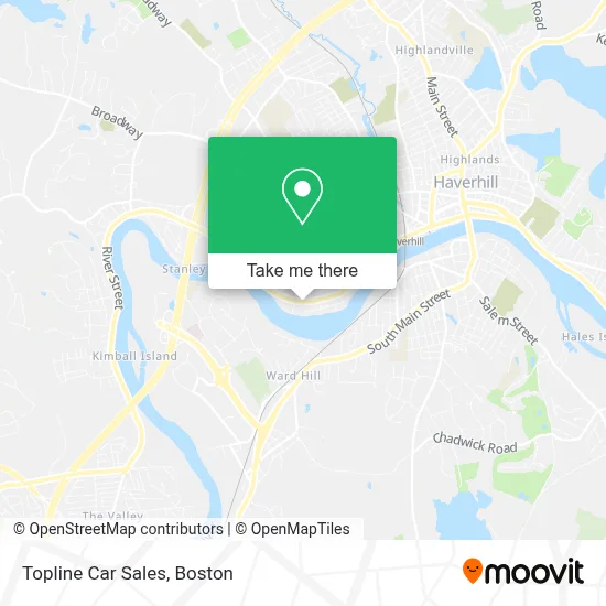 Topline Car Sales map