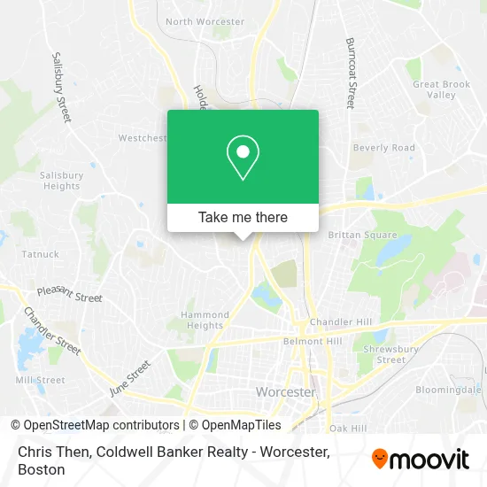 Chris Then, Coldwell Banker Realty - Worcester map