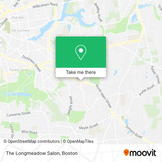 The Longmeadow Salon map