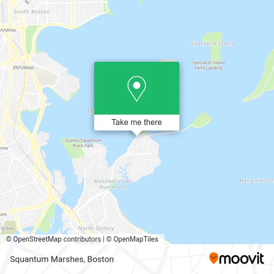 Squantum Marshes map