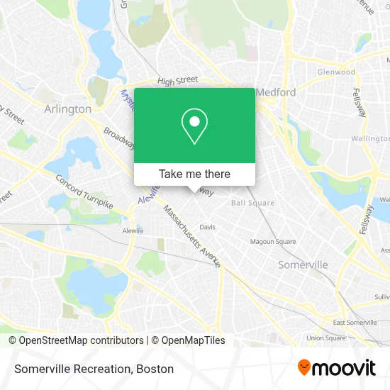 Somerville Recreation map