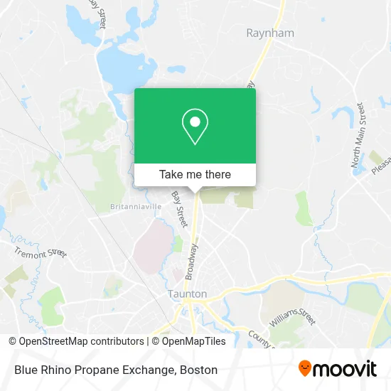 Blue Rhino Propane Exchange map